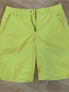 Puma Men’s Neon Lime Performance Shorts